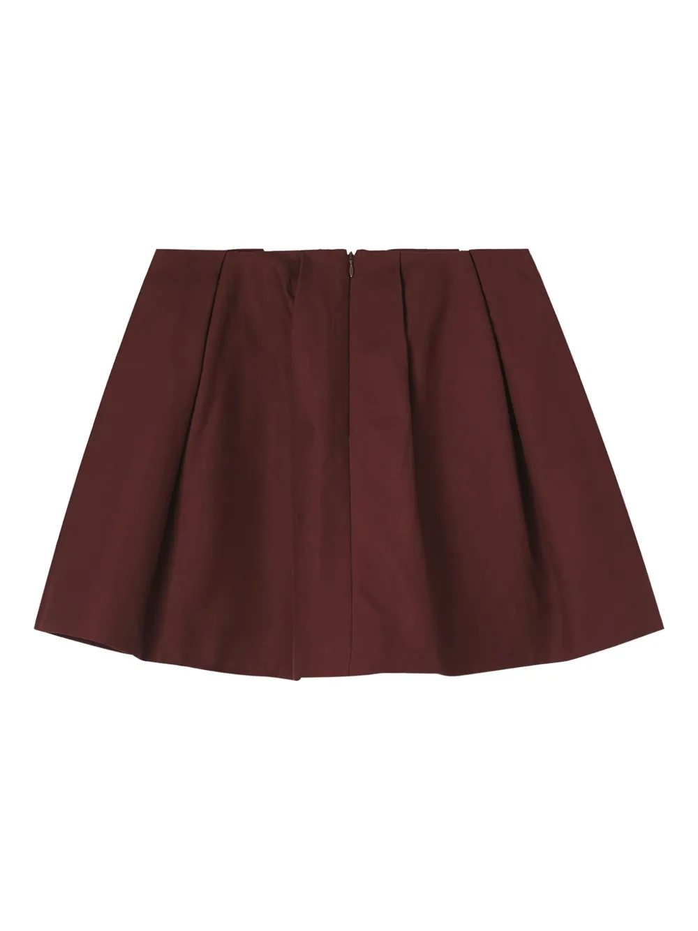 SHUSHU/TONG Katoenen mini-plooirok - Bruin