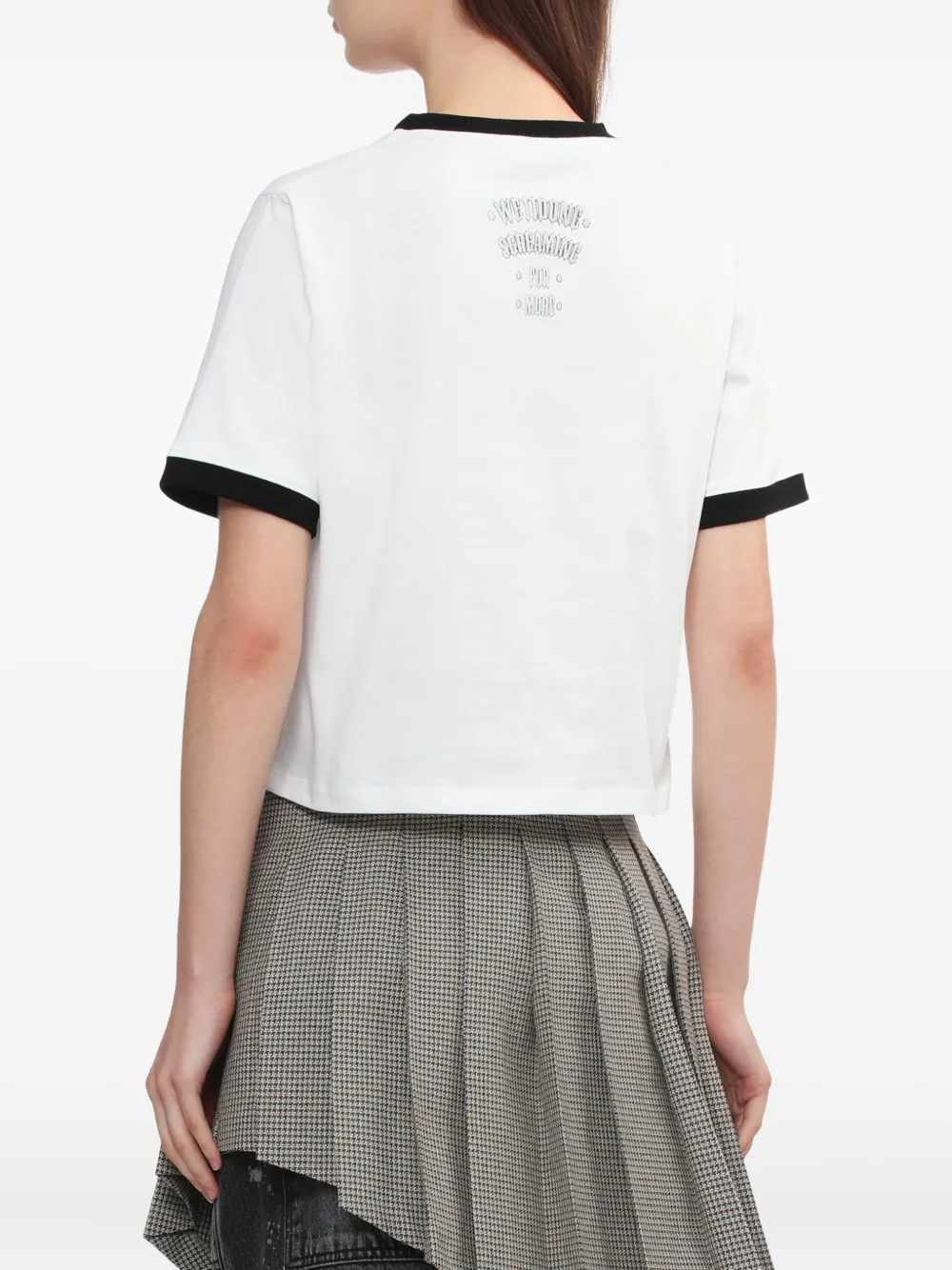 We11 Done Graphic-print Cotton T-shirt In White