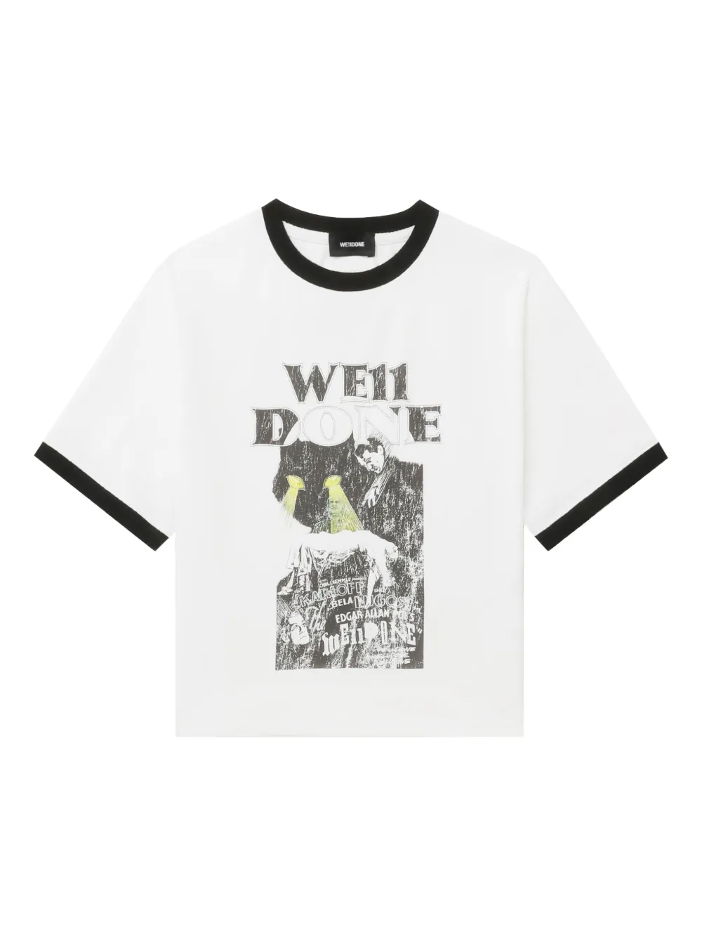 We11 Done Graphic-print Cotton T-shirt In White
