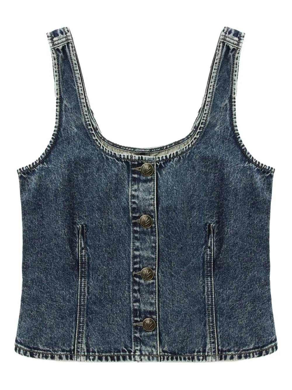 rag & bone button-front denim top - ブルー rag & bone button-front denim top - ブルー