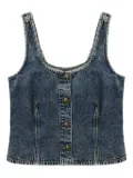 rag & bone button-front denim top - Blue