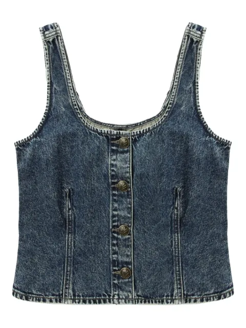 rag & bone button-front denim top