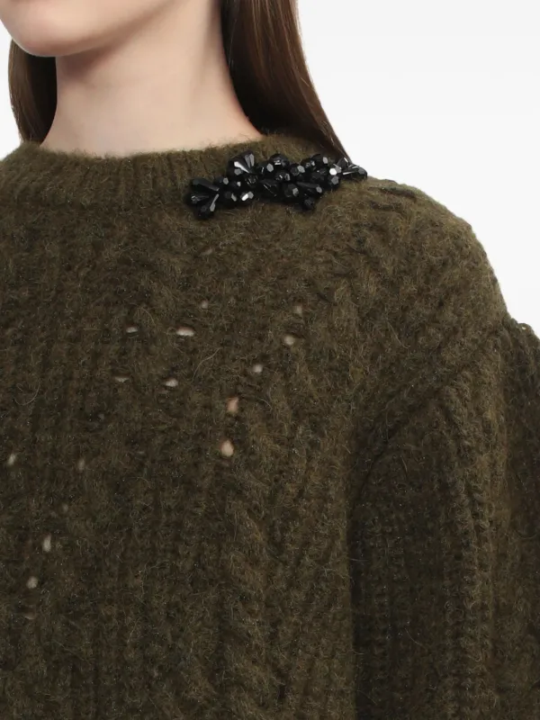 Simone Rocha x  オーバーサイズ ケーブルセーター Simone Rocha x オーバーサイズ ケーブルセーター Simone Rocha