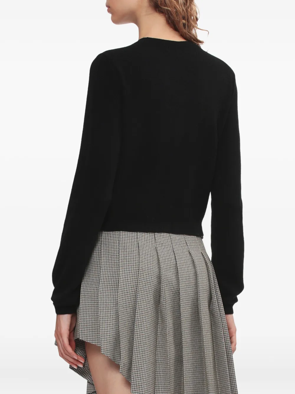 We11done Vest met borduurwerk Zwart