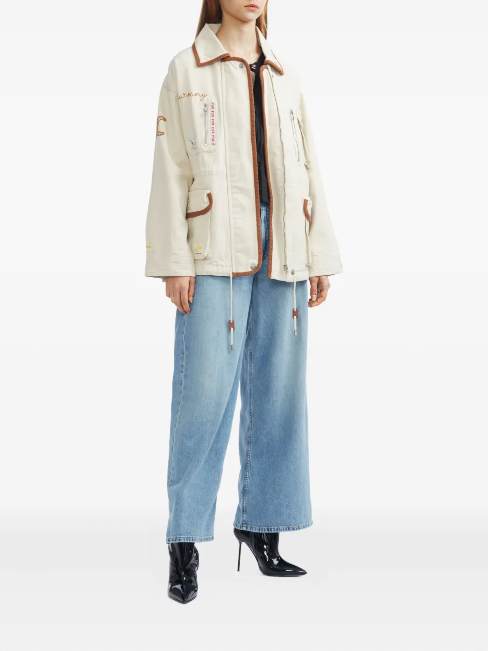 Rag & bone five-pocket wide-leg jeans - Blauw