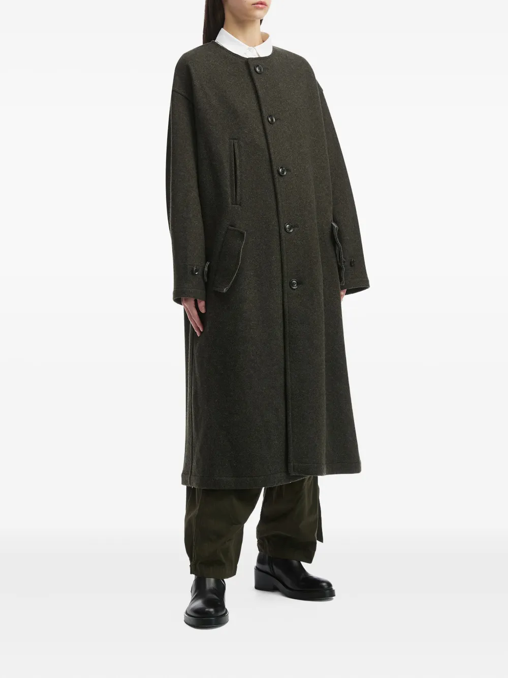 Y's flap-pocket single-breasted coat | Single Breasted Coats | Image 2