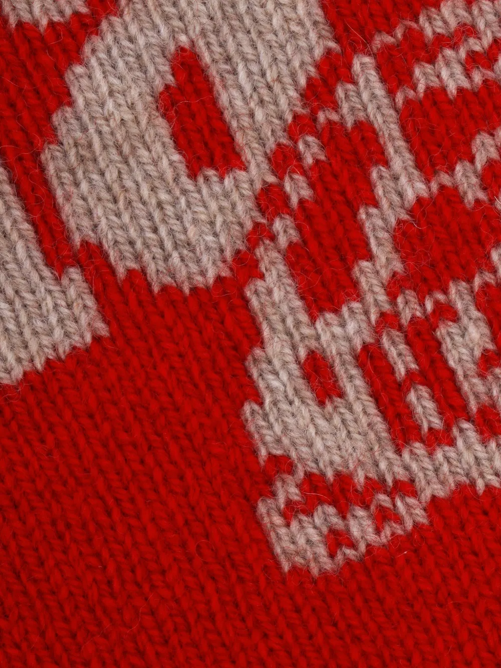 Simone Rocha Logo-jacquard Scarf In Red