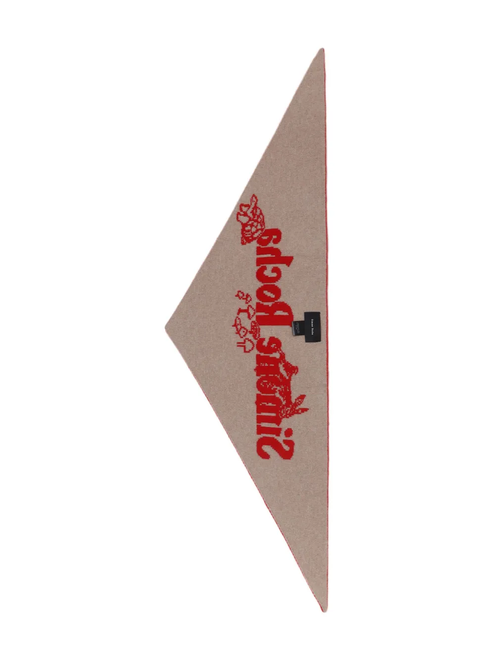 Simone Rocha Sjaal met logo-jacquard - Rood