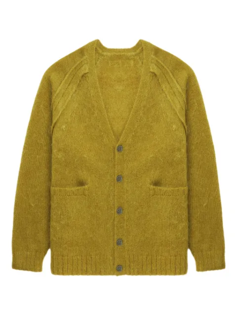 Undercover patch pocket V-neck cardigan