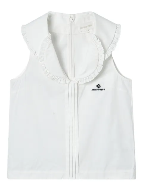 SHUSHU/TONG ruffled-collar sleeveless top