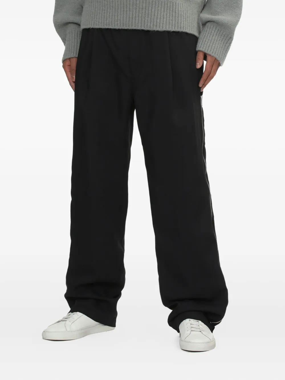 Undercover Plooibroek met ritsdetail Zwart