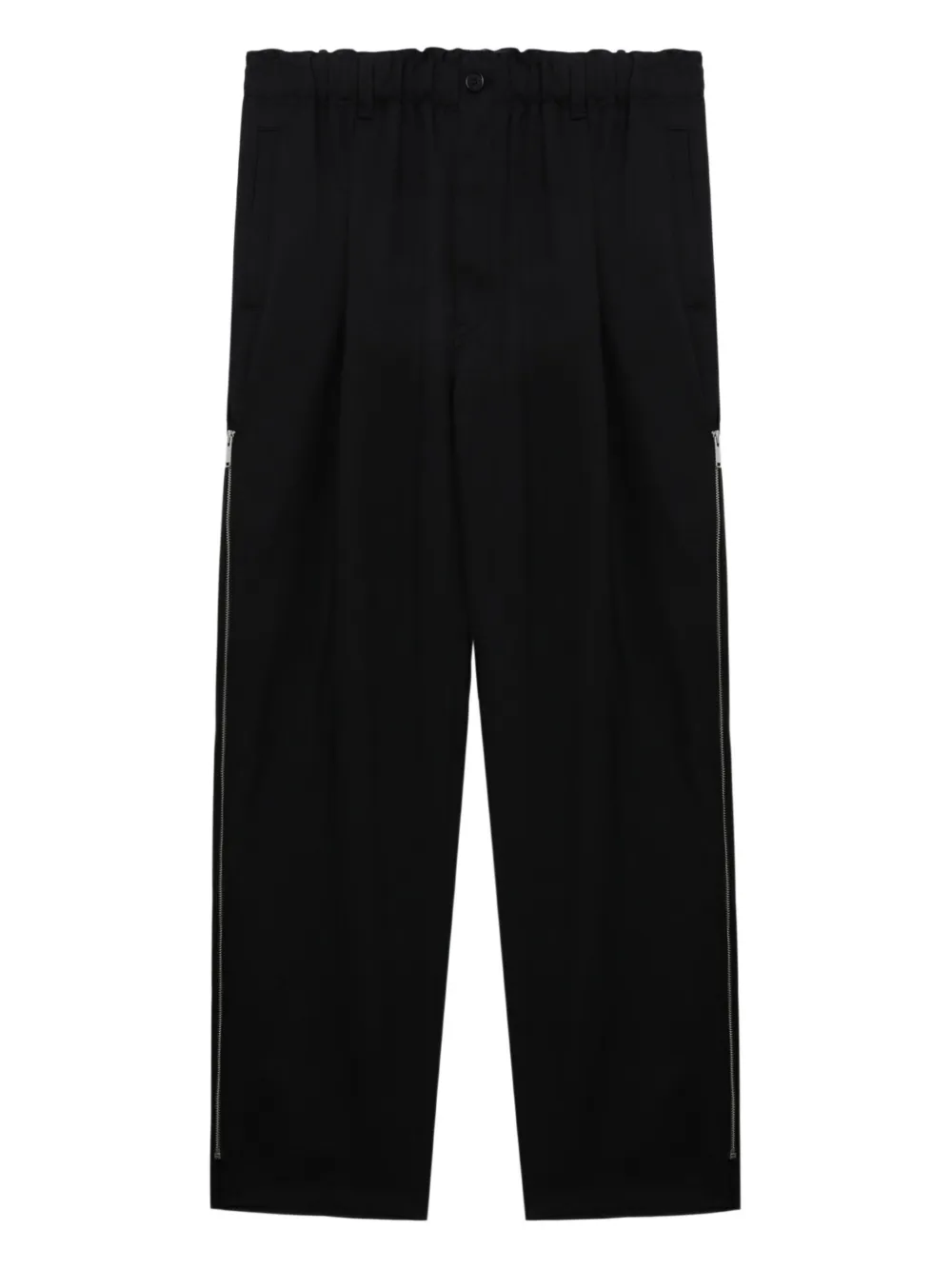 Undercover pleated zip-detail trousers | Black | Image 1