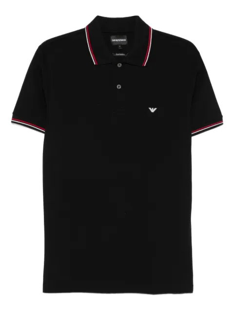 Emporio Armani playera tipo polo con cuello de pico