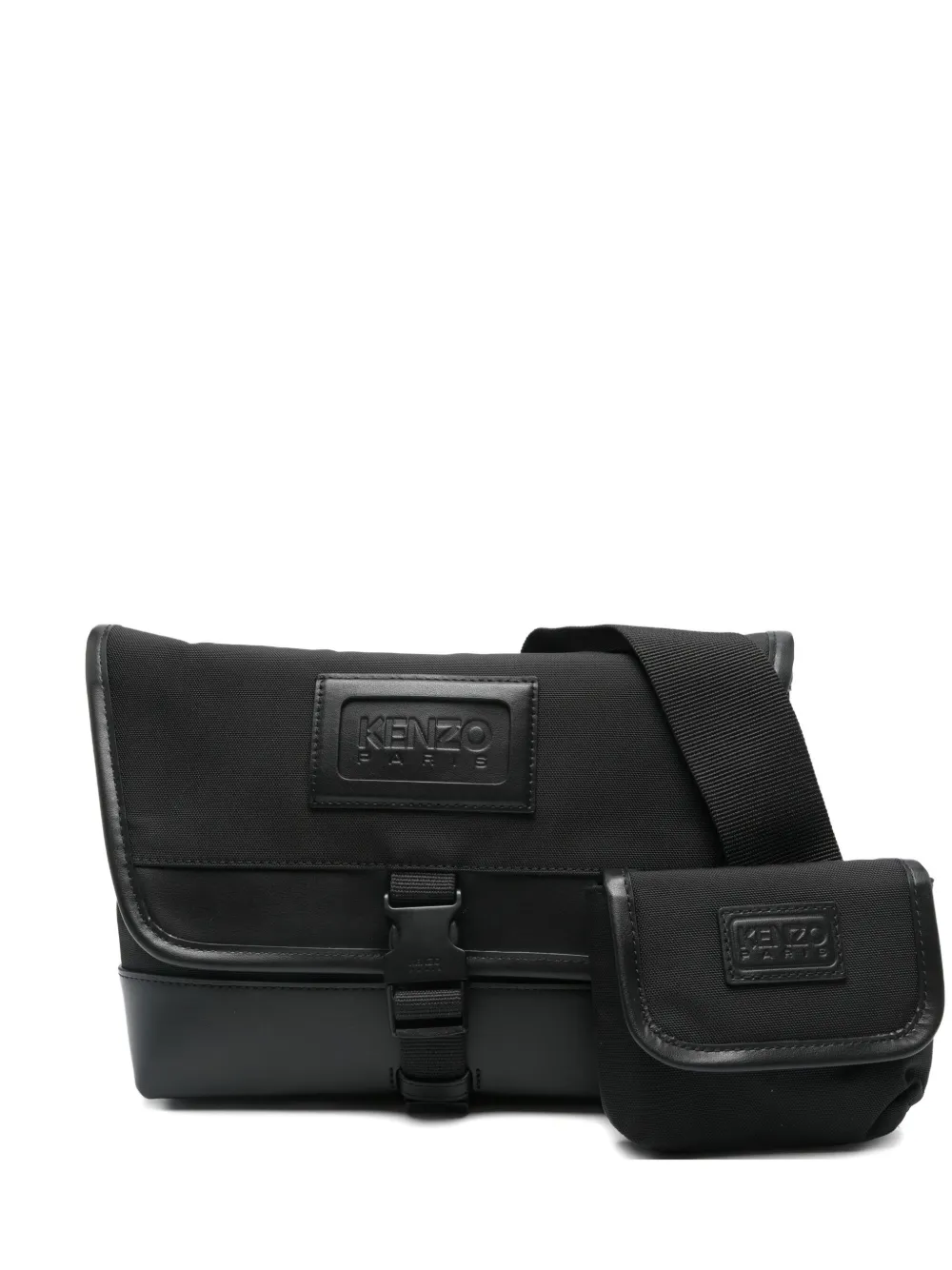 Kenzo small Kommuter leather-trimmed bag | Black | Image 1