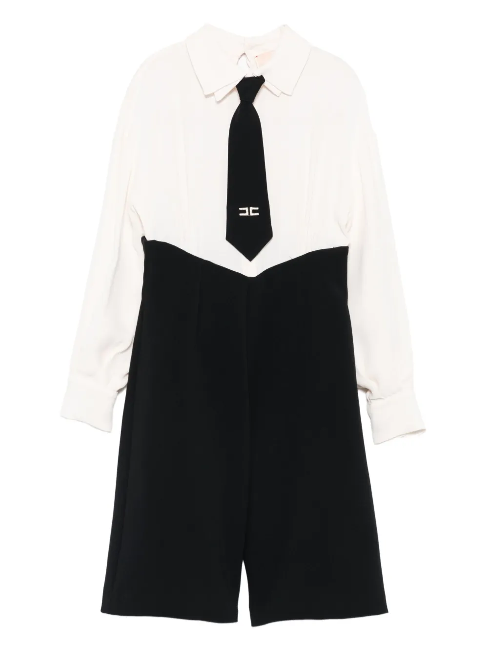 Elisabetta Franchi La Mia Bambina Jumpsuit met gestrikte hals | Wit | Image 1