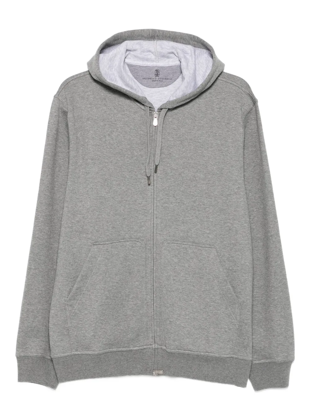 Brunello Cucinelli hoodie con cierre | gris | Image 1