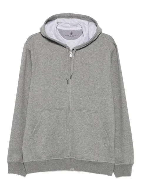 Brunello Cucinelli hooded zip-up hoodie