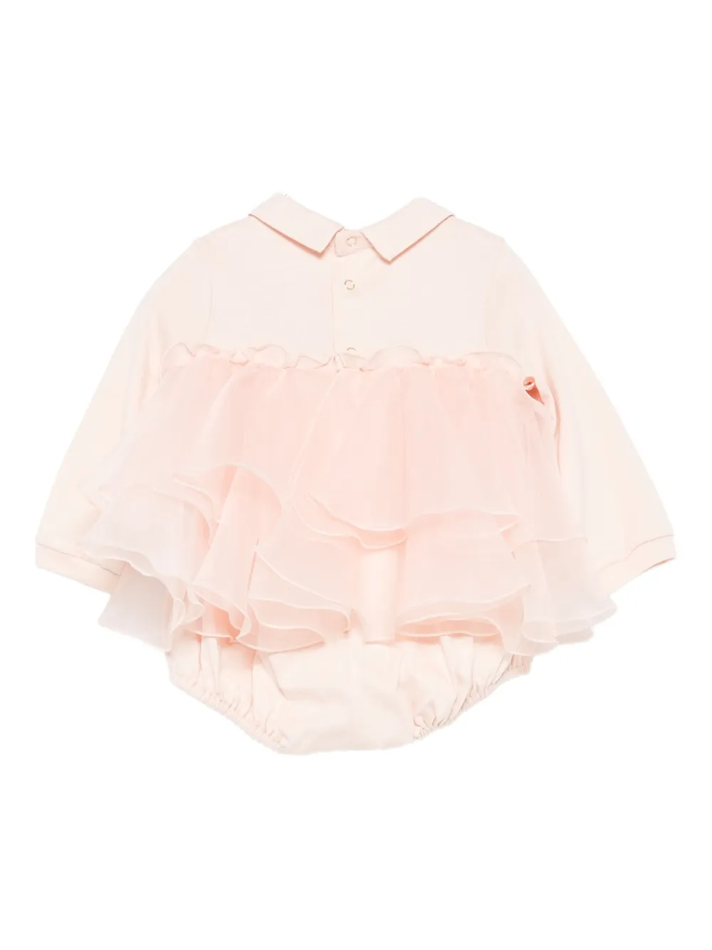 Elisabetta Franchi La Mia Bambina layered-ruffle body - Roze
