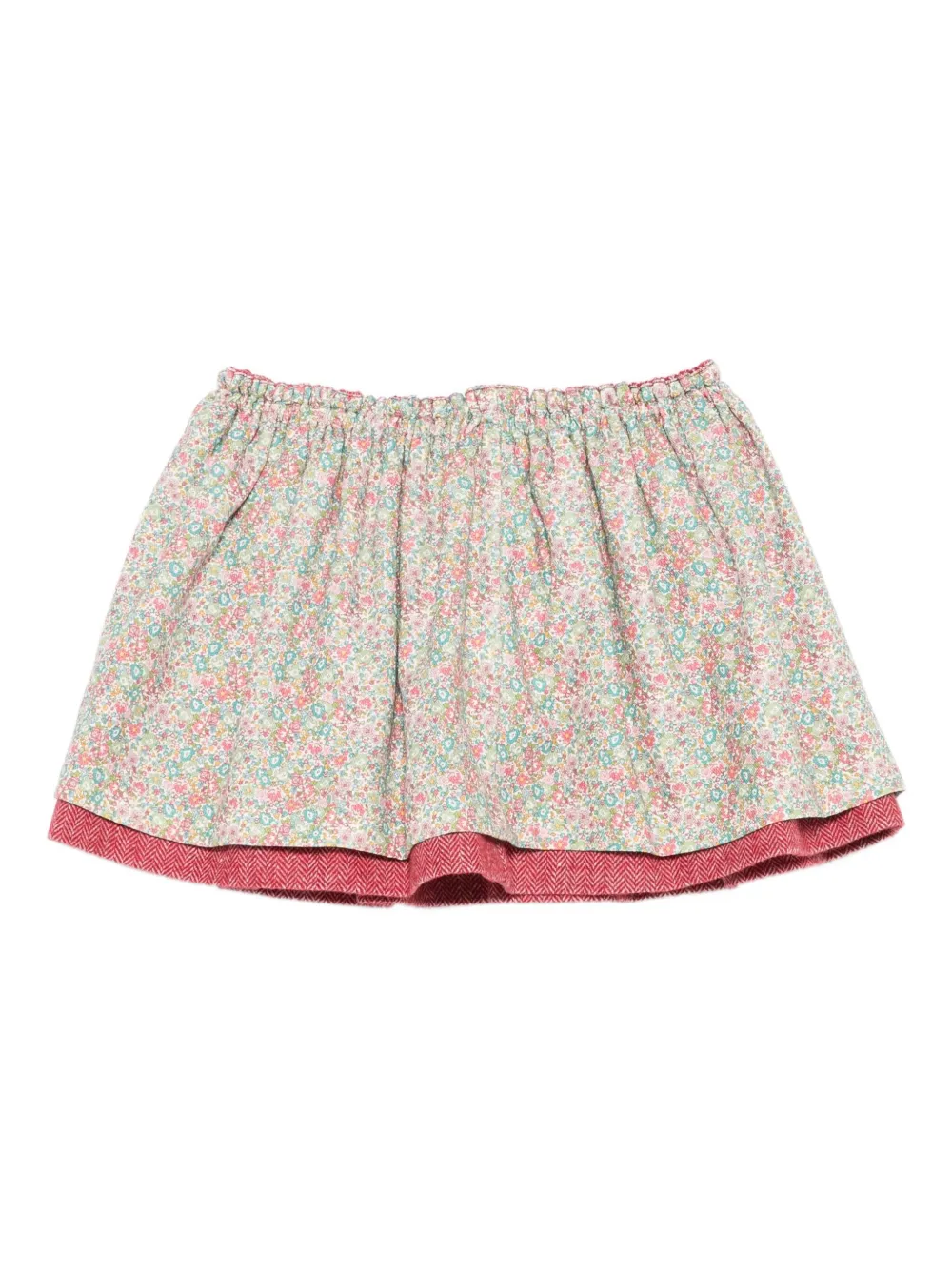 Mariella Ferrari floral-print layered skirt - Roze