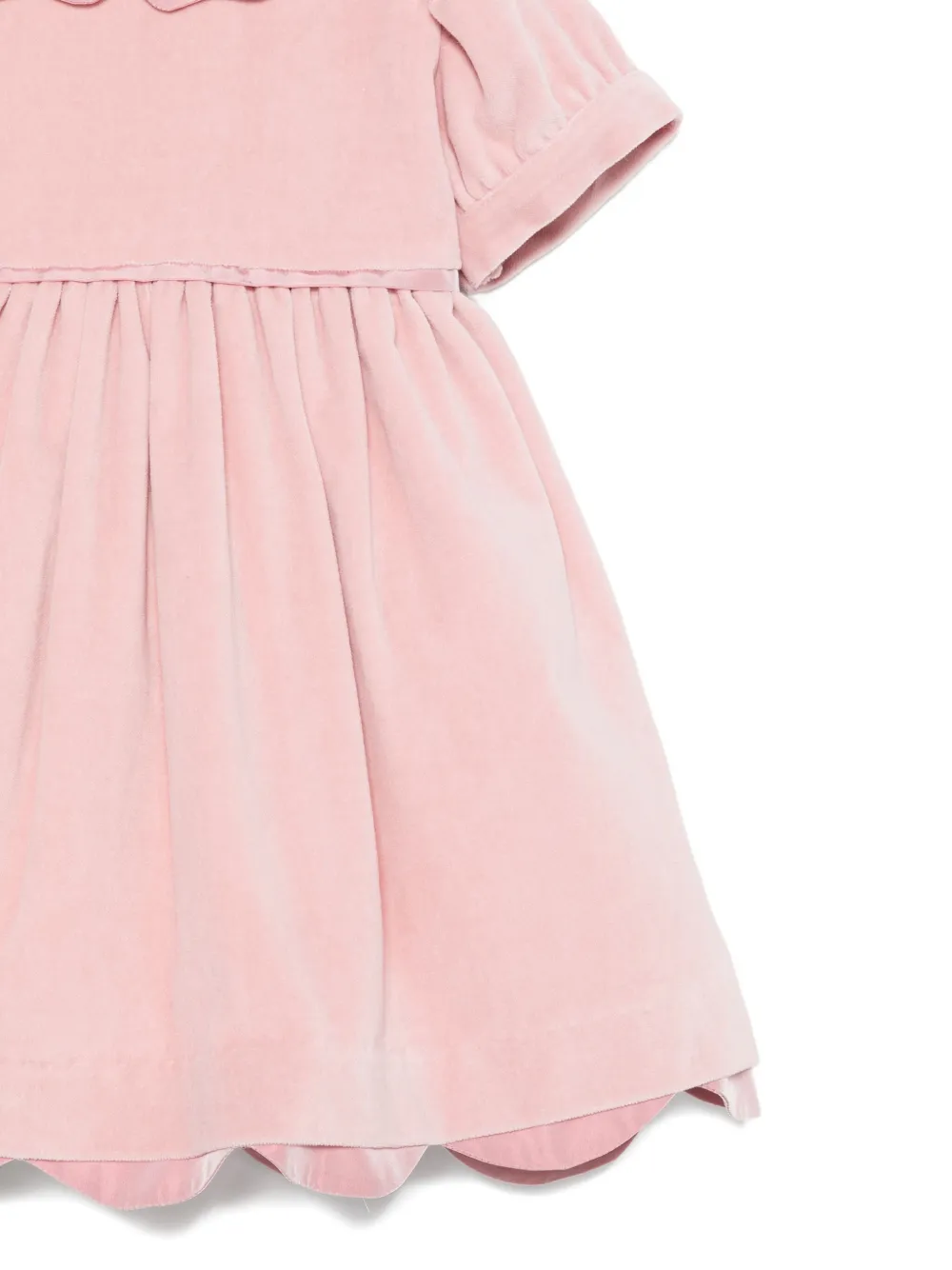 Mariella Ferrari Jurk met gewelfde afwerking Roze