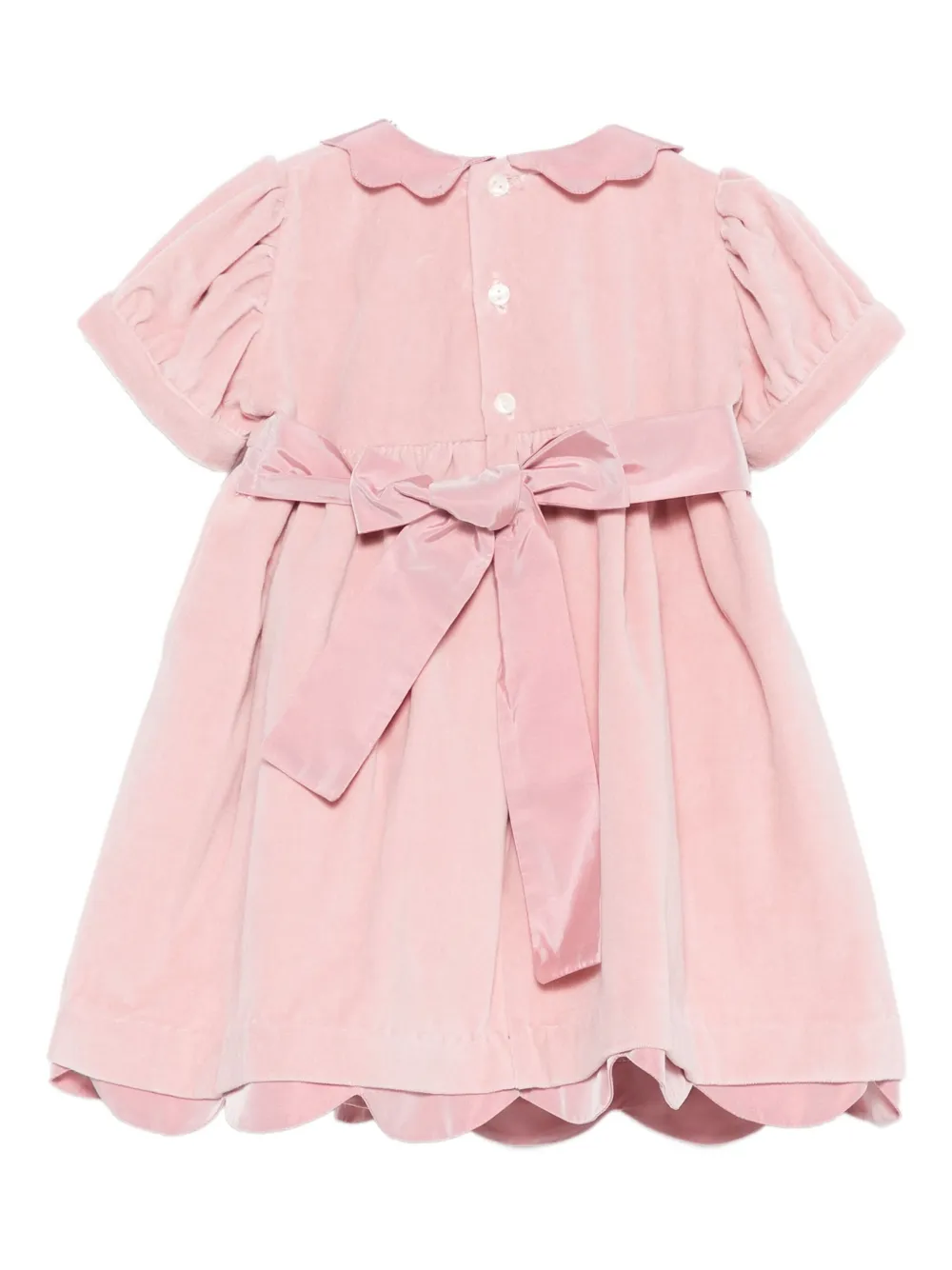 Mariella Ferrari scalloped-trim dress - Roze