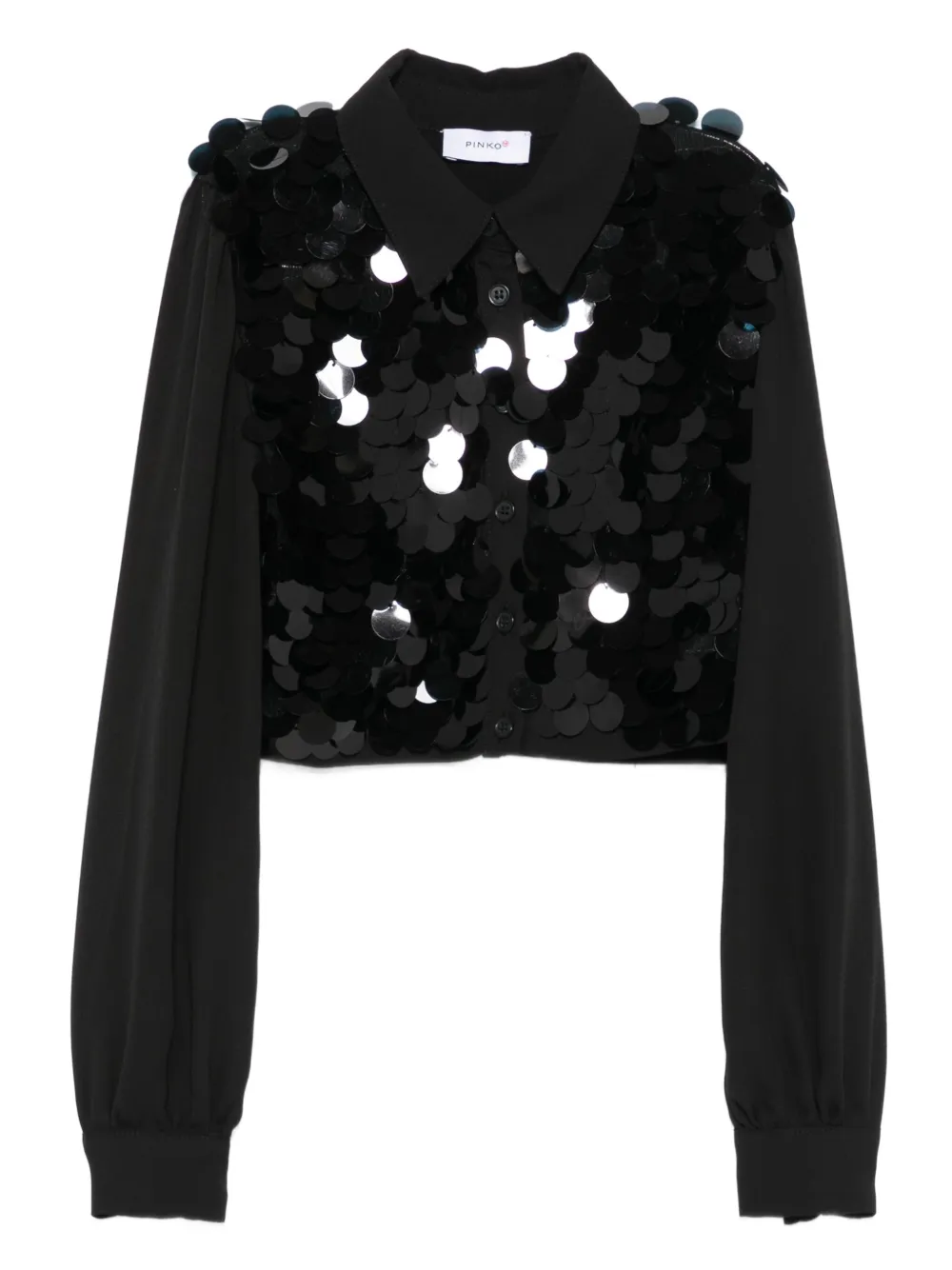 Pinko Kids sequin-embellished shirt | Black | Image 1