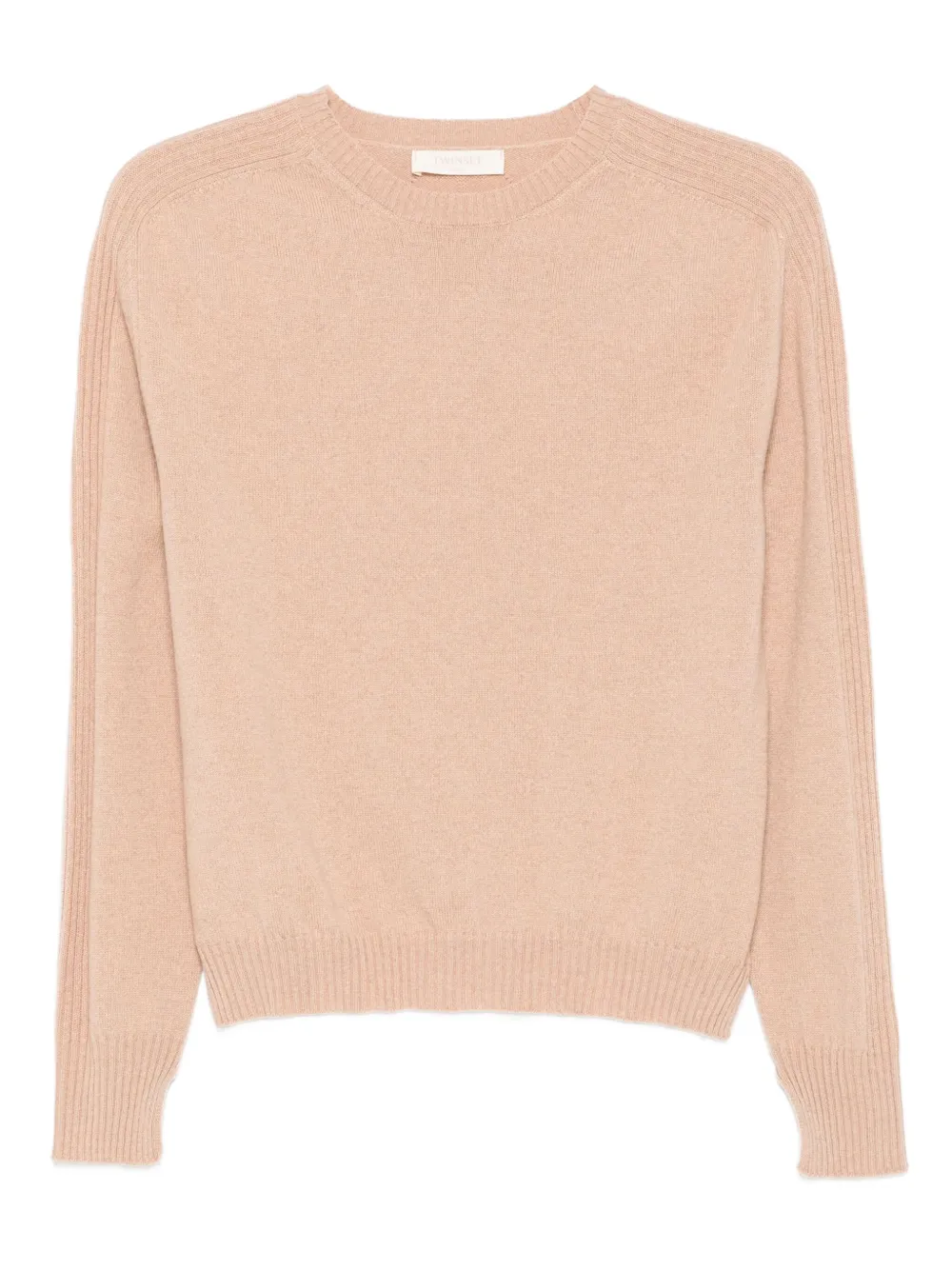 TWINSET long-sleeve ribbed-cuff sweater | Neutrals | Image 1