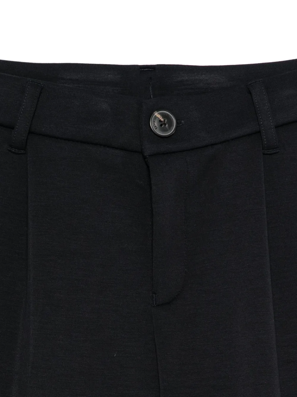 Emporio Armani Kids Broek met geplooide voorkant Blauw