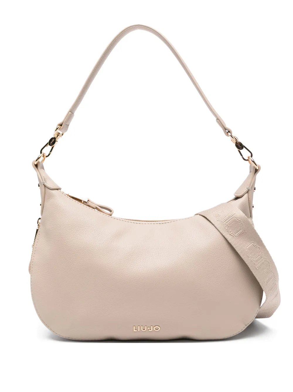 LIU JO zip-detail curved bag | Neutrals | Image 1