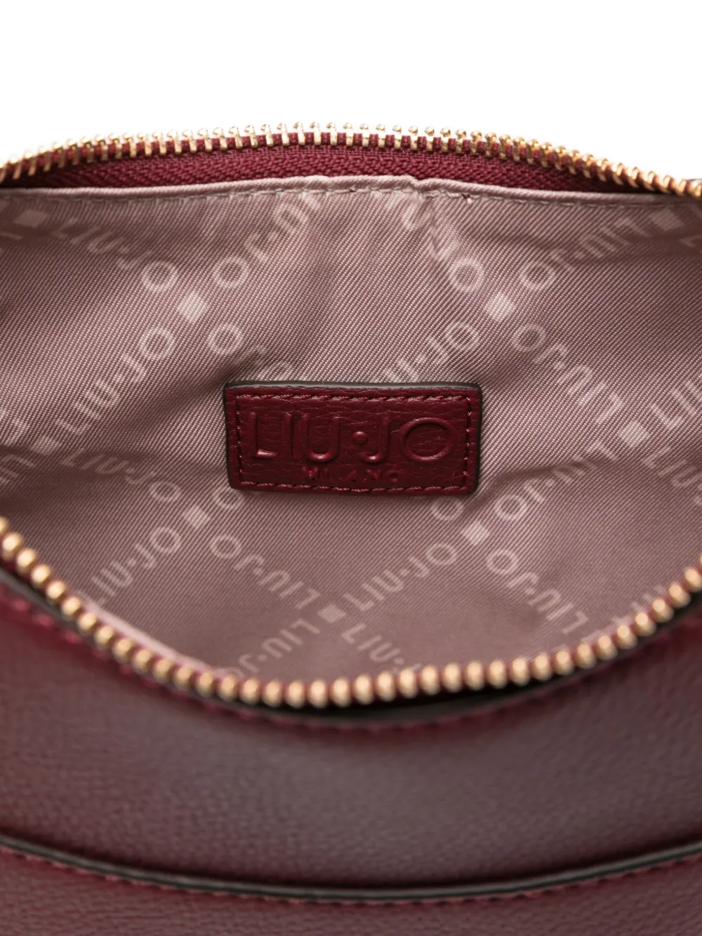 Liu •jo Crescent-shaped Tassel Shoulder Bag In Brown