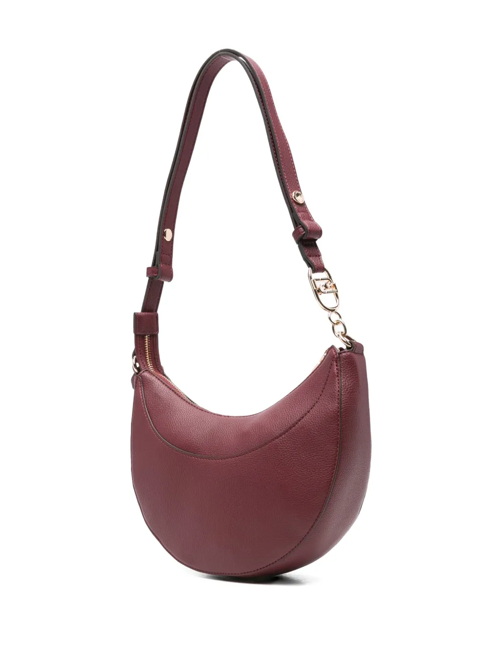 Liu •jo Crescent-shaped Tassel Shoulder Bag In Brown