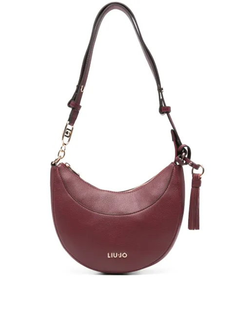 LIU JO crescent-shaped tassel shoulder bag