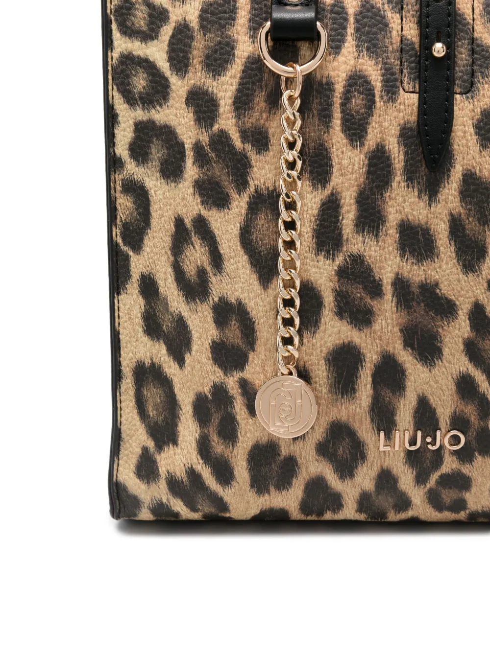 LIU JO Shopper met luipaardprint Beige