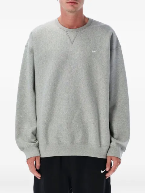 Nike Swoosh embroidery crew-neck sweatshirt