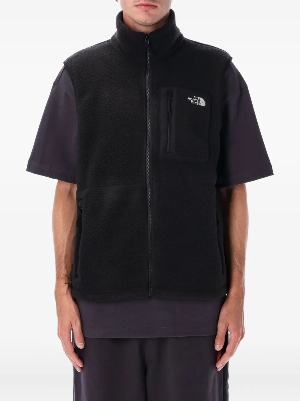 The North Face zip-fastening fleece vest | Black | Image 1