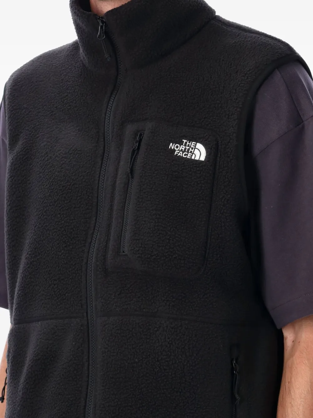 The North Face Fleece gilet met ritssluiting Zwart
