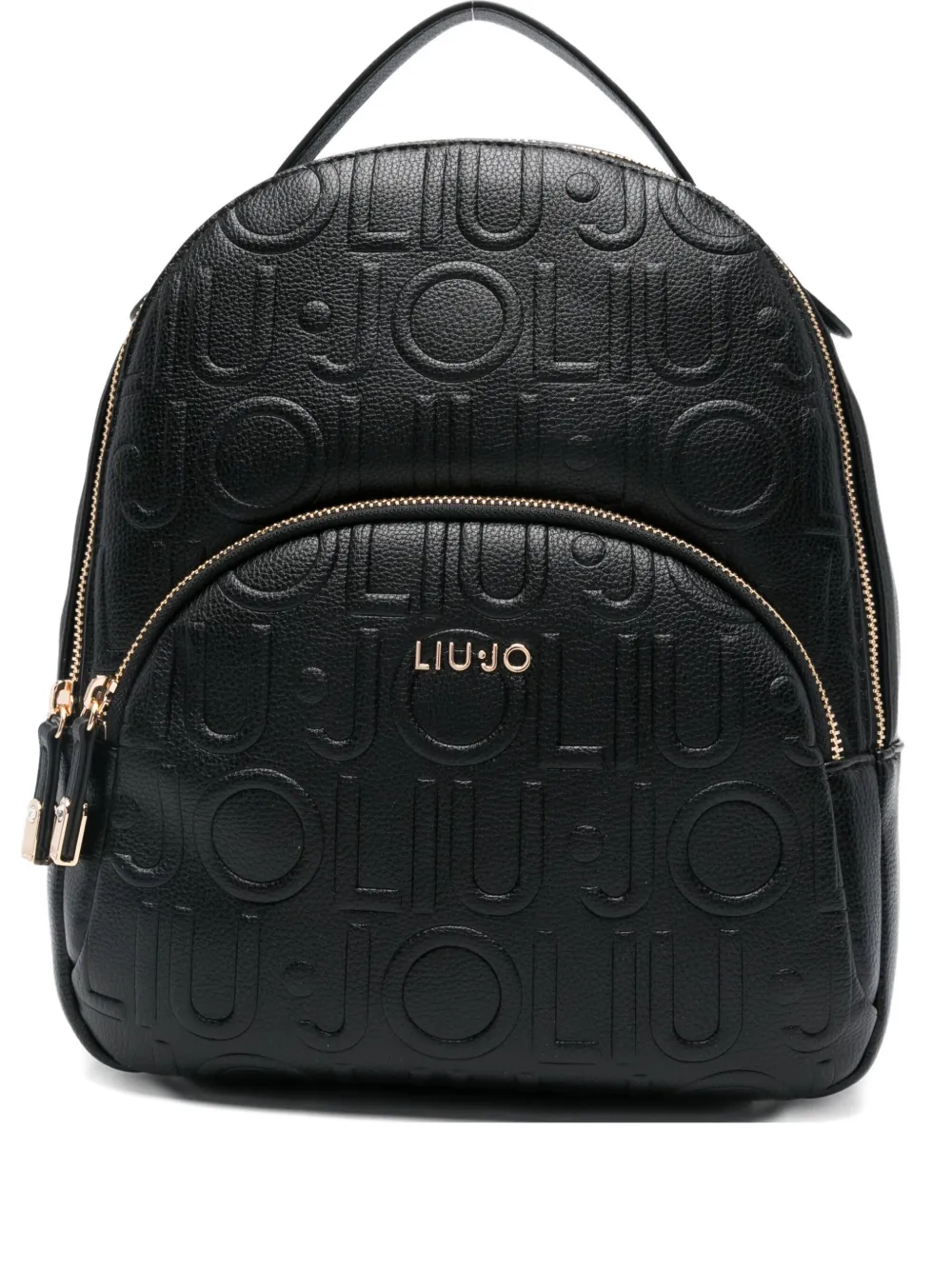 Liu •jo Logo-embossed Backpack In Black