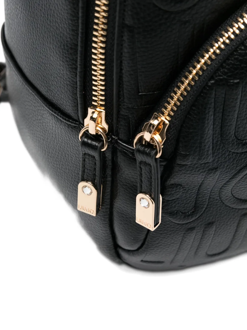 Liu •jo Logo-embossed Backpack In Black