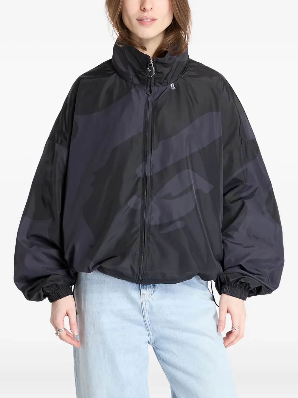 A BATHING APE ABC Camo jack met capuchon Zwart