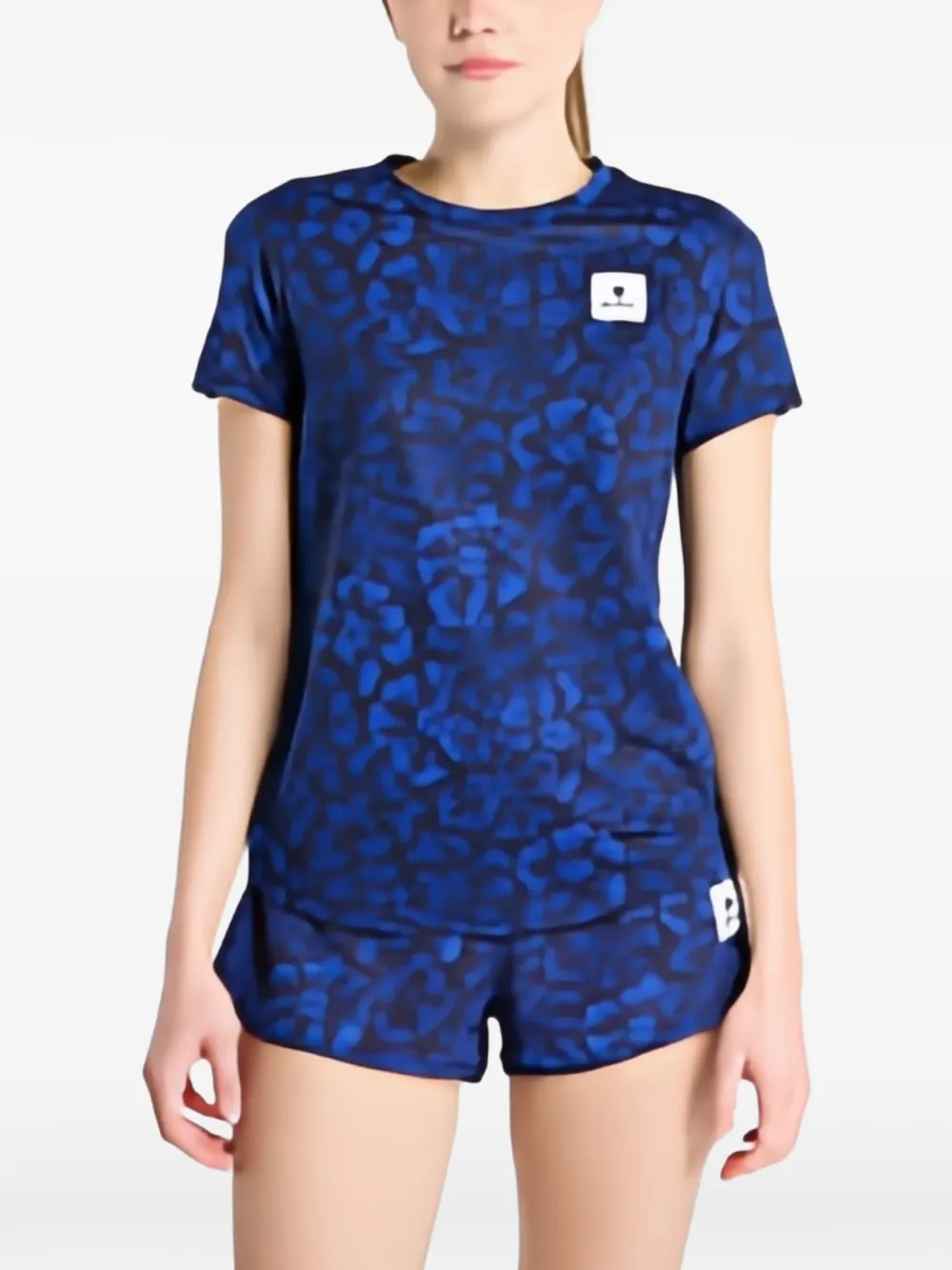 SAYSKY floral-print T-shirt - Blau