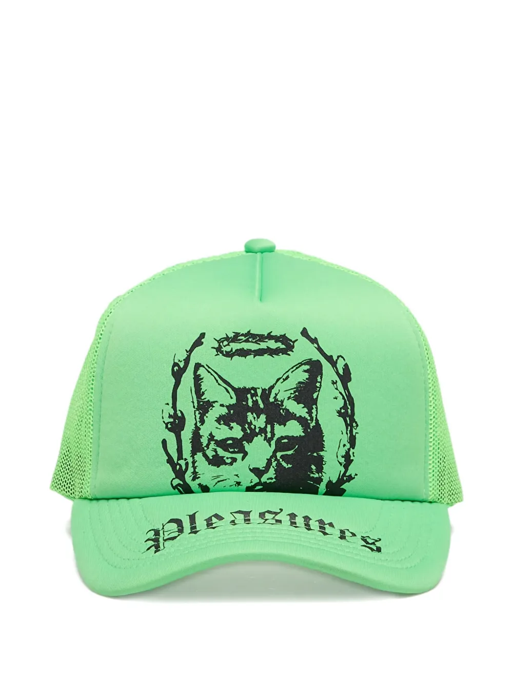 logo-print trucker cap