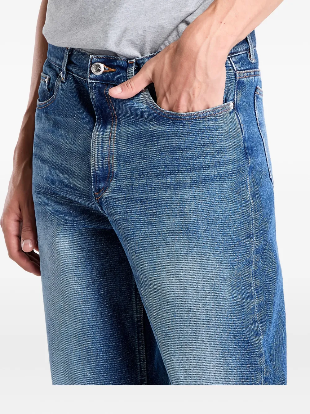 Apc Martin Straight-leg Jeans In Blue