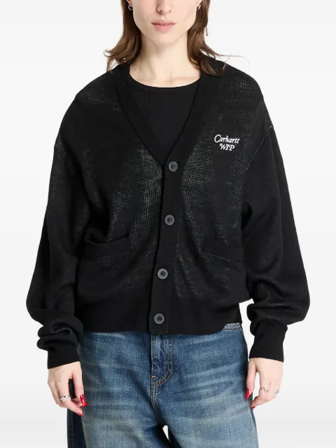 Carhartt WIP logo-embroidered buttoned cardigan