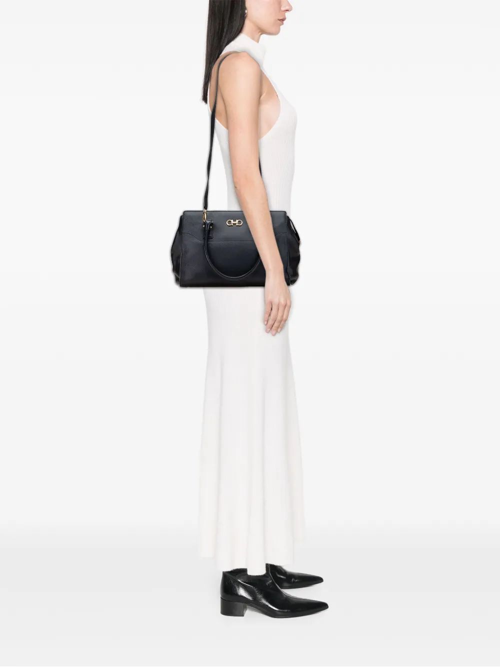 Ferragamo Pre-Owned 2010-2025 Leather Gancini satchel | Pre-Owned | Image 2