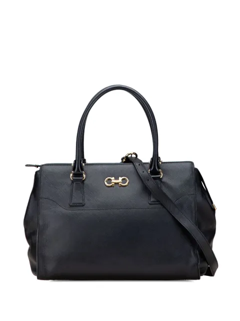 Ferragamo Pre-Owned 2010-2025 Leather Gancini satchel