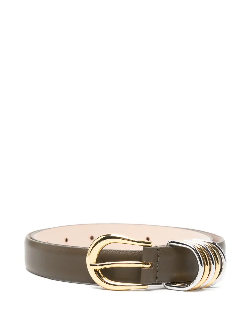 Déhanche Hollyhock gold-plated leather belt | Green | Image 1