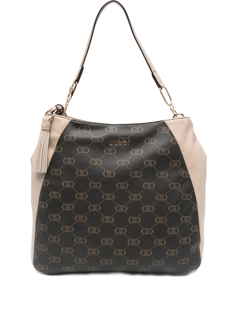LIU JO logo-plaque tote bag | Brown | Image 1