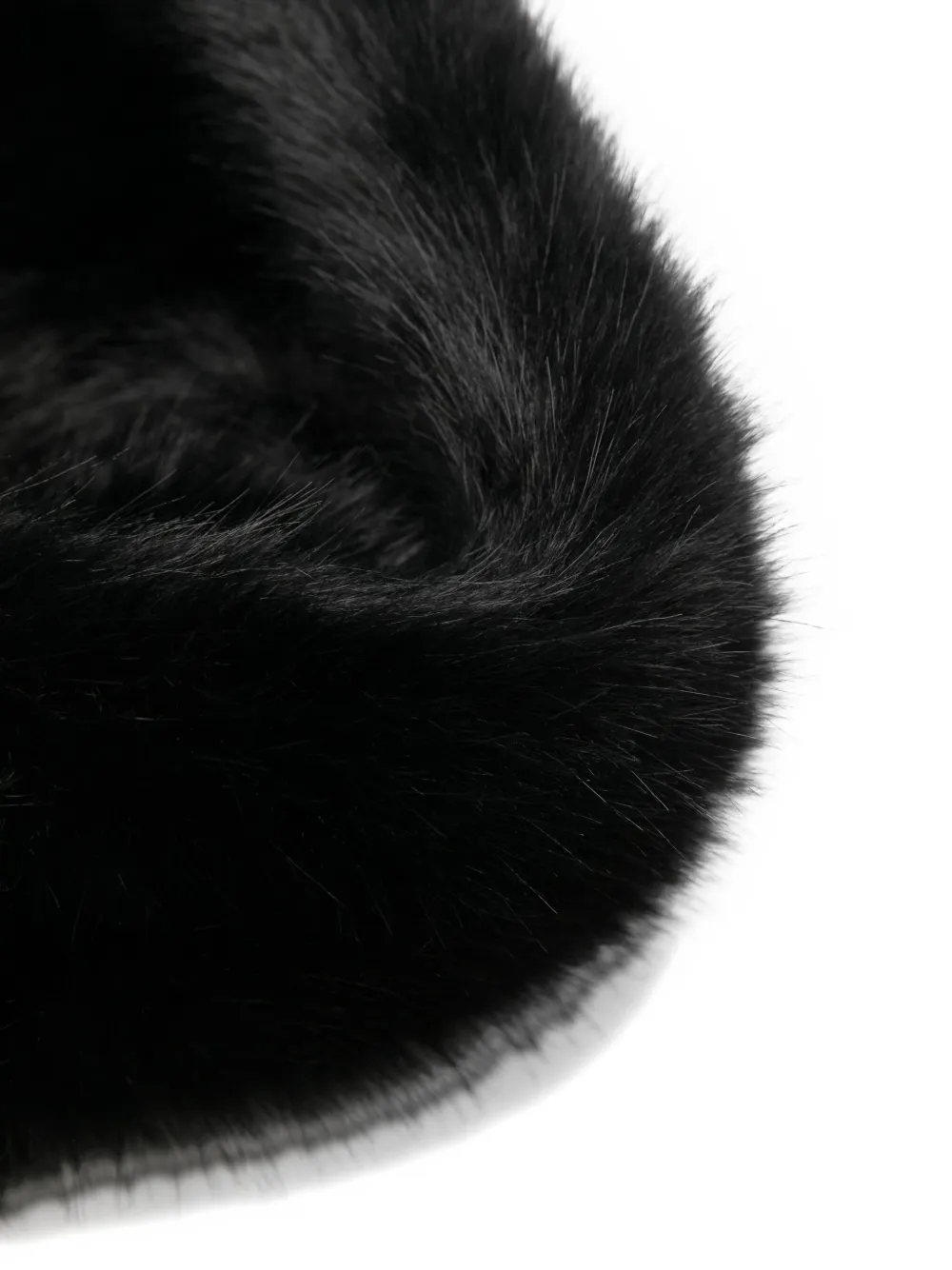 David Koma Faux-fur Scarf In Black