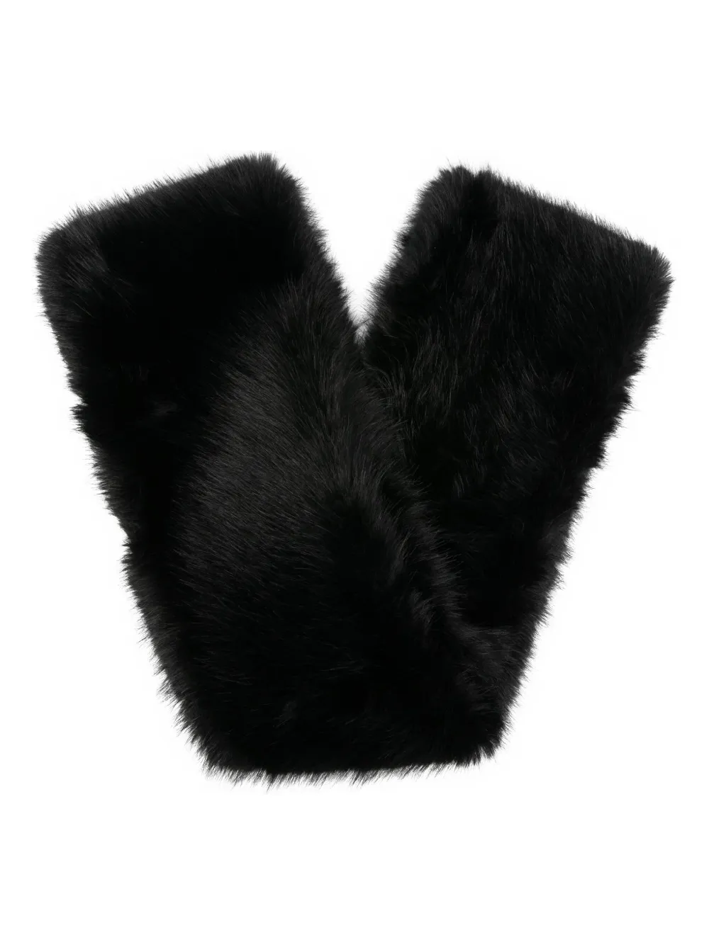 David Koma Faux-fur Scarf In Black