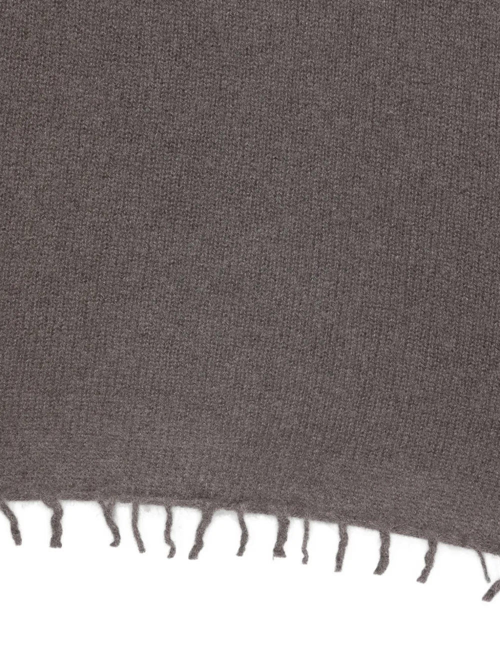  Liska Frayed-edges Cashmere Scarf - Grey 